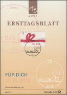ETB 44/2001 - Grußmarke, Rote Schleife: Für Dich - 2001-2010