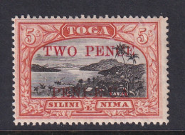 Tonga: 1923/24   Pictorial - Surcharge  SG70   2d On 5/-  MH - Tonga (...-1970)