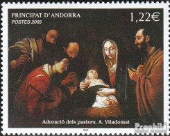 Andorra - Französische Post 640 (kompl.Ausg.) Postfrisch 2005 Weihnachten - Postzegelboekjes