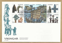 SE.- VIKINGAR FORSTDAGSBREV. PFA 1990:4. FIRST DAY COVER. SVENSKA FRIMARKEN. SAIL. - Autres & Non Classés