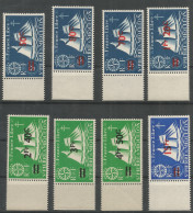 SAINT PIERRE ET MIQUELON - OVERCHARGED "LONDON" ISSUE - Yv #315 TO Yv #322 - (**/MNH) - 1945 - Ongebruikt