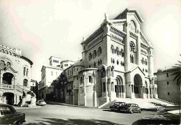 Monaco - La Cathédrale Et Le Palais De Justice - Automobiles - CPM - Voir Scans Recto-Verso - Kathedraal Van Onze-Lieve-Vrouw Onbevlekt Ontvangen