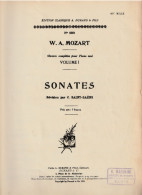 Mozart W. A., Sonates, Volume 1, N° 9321, Œuvre Pour Piano Seul - M-O