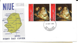 Niue Christmas FDC 1971 - Niue