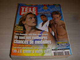 TELE POCHE 2217 04.08.2008 JO PEKIN Teddy RINER ZIDI COLUCHE INTERVILLES HAZARD - Televisie