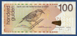 NETHERLANDS ANTILLES - P.31h – 100 Gulden 2016 UNC, S/n 8279958105 - Antillas Neerlandesas (...-1986)