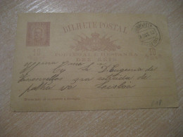 BARREIRO ? 1892 To Lisboa Cancel Bilhete Postal Stationery Card PORTUGAL - Briefe U. Dokumente