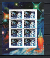 USSR Russia 1990 Space, Cosmonautic Day, Sheetlet MNH - UdSSR