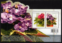 Canada - 2010 - African Violets - Saintpaulias - Mint Souvenir Sheet - Unused Stamps