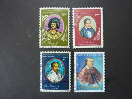 POLYNESIE FRANCAISE, Poste Aérienne, ROIS Et REINES De TAHITI, Années 1976-77-96, YT N° 106-107-117 + 506, Oblitérés - Used Stamps