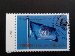 UNO WIEN MI-NR. 350 GESTEMPELT(USED) FRIEDENSNOBELPREISES FÜR KOFI ANNAN 2001 FLAGGE - Oblitérés