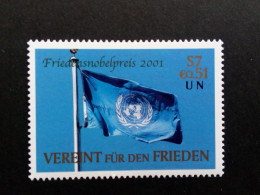 UNO WIEN MI-NR. 350 POSTFRISCH(MINT) FRIEDENSNOBELPREISES FÜR KOFI ANNAN 2001 FLAGGE - Neufs