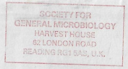 Great Britain 1989 Meter Stamp Hasler F66 With Slogan By Society For General Microbiology From Reading - Brieven En Documenten