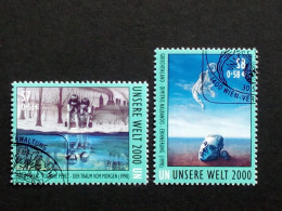 UNO WIEN 307-308 GESTEMPELT(USED) GEMÄLDEAUSTELLUNG UNSERE WELT 2000 - Used Stamps