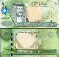 BAHRAIN 10 DINARS - ٢٠٠٦ (2008) - Paper Unc - P.28a Banknote - Bahrain