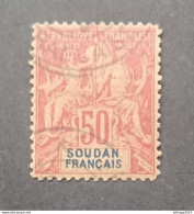 COLONIE FRANCE SOUDAN 1894 LEGENDE EN BLEU CAT YVERT N 13 - Oblitérés