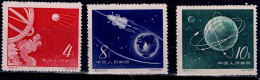 CHINA 1958 SPACE MI No 407-9 MNH VF!! - Ungebraucht