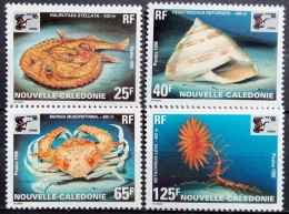 New Caledonia 1996, Marine Animals, MNH Unusual Stamps Set - Neufs
