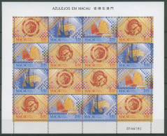 Macau 1998 Kachelbilder Drache, Phönix, Karavelle 997/1000 K Postfrisch (SG6921) - Blocs-feuillets