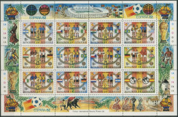 Lesotho 1982 Fussball-WM Spanien 373/84 ZD-Bogen Postfrisch (SG70787) - Lesotho (1966-...)