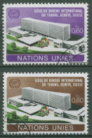 UNO Genf 1974 Arbeitsorganisation ILO Amtssitz Bern 37/38 Gestempelt - Usati