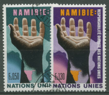 UNO Genf 1975 Verantwortung Für Namibia 52/53 Gestempelt - Gebraucht