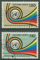 UNO Genf 1976 Postverwaltung Posthorn 60/61 Gestempelt - Oblitérés