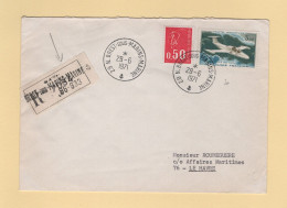 Poste Navale - Brest Sous Marins - Marine - 1971 - Recommande - Scheepspost