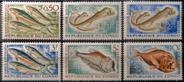 R2253/718 - CONGO - 1961/1964 - SERIE COMPLETE - N°142 à 147A NEUFS** - Unused Stamps