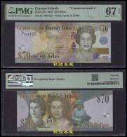 Cayman Islands 70 Dollars, 2023, Queen, Commemorative, PMG67 - Cayman Islands