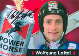 2) Autogramm AK Skispringer Wolfgang Loitzl Neuhofen Bad Mitterndorf Ischl ÖSV Österreich Olympiasieger Salzkammergut - Handtekening