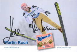 1) Autogramm Fischer AK Skispringer Martin Koch ÖSV Olympiasieger Olympia Villach Kärnten Österreich Austria Autriche - Handtekening