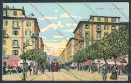 La Spezia Città Tram Mercato Cartolina ZT6698 - La Spezia