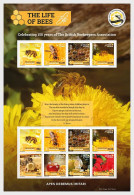 Isle Of Man Great Britain 2024 Life Of Bees Special Block \ Minisheet MNH - Honeybees