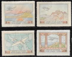 GREECE 1926 Airmail Patagonia Complete MH Set Vl. A 1 / 4 - Nuevos