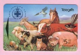 New Zealand - 1994 SPCA 60th Jubilee - $5 Animals - NZ-F-12 - Mint - Neuseeland
