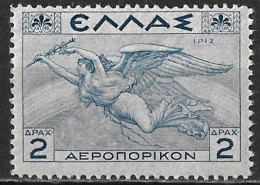 GREECE 1935 Airmail Mythological Issue 2 Dr Greyblue Vl. A 23 MNH - Ungebraucht