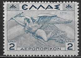 GREECE 1935 Airmail Mythological Issue 2 Dr Greyblue Vl. A 23 MNH - Neufs