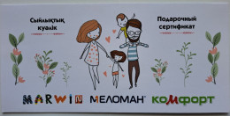 KAZAKHSTAN.. DOUBLE POSTCARD-GIFT CERTIFICATE..MARWIN - Kazakhstan