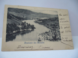 SOUVENIR DES BRENETS SUISSE NE NEUCHALEL CPA 1899 - Les Brenets