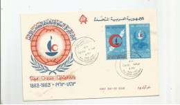 EGYPT , RED CROSS CENTENARY  , FIRST DAY OF ISSUE - Covers & Documents