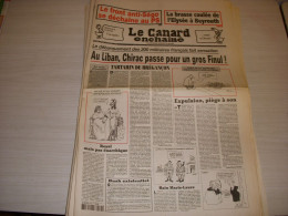 CANARD ENCHAINE 4478 23.08.2006 CHIRAC LIBAN LOBBY ASCENSEURS TAXIS PARISIENS - Politics