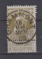 BELGIË - OPB - 1905 - Nr 75 - T1 L (GRAMMONT) - COBA  +2.00 € - 1905 Grosse Barbe