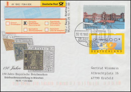 Sonder-R-Zettel Bayrische Briefmarken Auf USo 11, ATM 400 - SSt MÜNCHEN 30.10.99 - R- & V- Labels