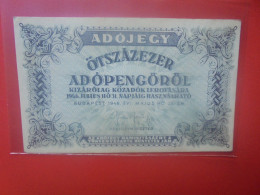 HONGRIE (TAX PENGÖ) 50.000 ADOPENGÖ 1946 Circuler (B.33) - Ungheria