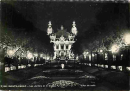 Monaco - Monte-Carlo - Les Jardins Et Le Casino - Vue De Nuit - CPM - Voir Scans Recto-Verso - Casino