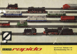 Catalogue ARNOLD RAPIDO 1965/66 Modellbahnkaalog Spur N 9mm Maßstab 1:160 - Deutsch