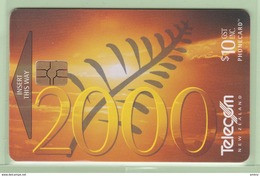 New Zealand - Chipcards - 1999 Millennium - $10 "2000" - VFU - Card 025 - New Zealand