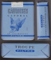 Paquet De Cigarettes " Gauloises Caporal TROUPE - Filtre " De Collection Sous Emballage D'origine Années 1960_D289 - Andere & Zonder Classificatie