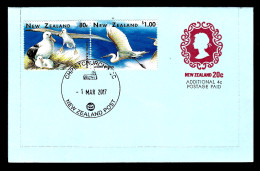 CARTE LETTRE AVEC COMPLÉMENTS - NEW ZEALAND - THÈME OISEAUX - Postwaardestukken